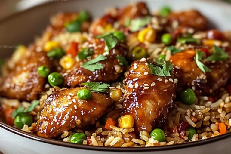 Crispy Saucy Chicken With Vegetable Fried Rice Recipe