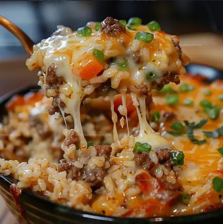 Cheesy Hamburger Rice Casserole Recipe