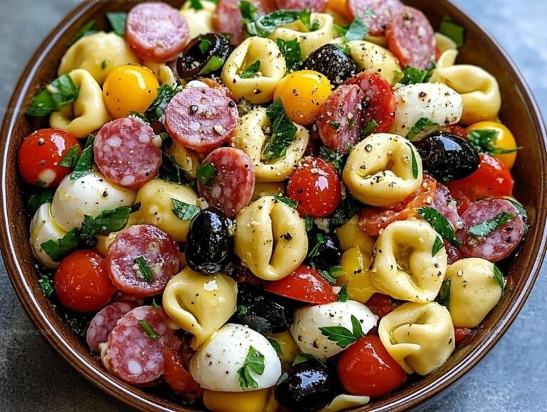 Salami-Mozzarella Tortellini Pasta Salad Recipe