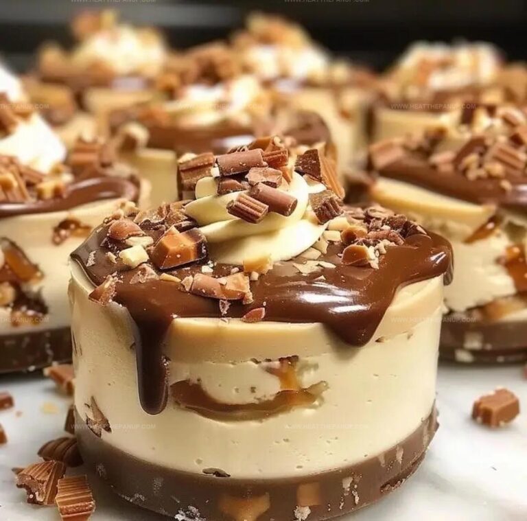 No Bake Turtle Mini Cheesecakes Recipe