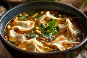 Chili Crisp Butternut Squash Dumplings In Ginger Soy Broth Recipe