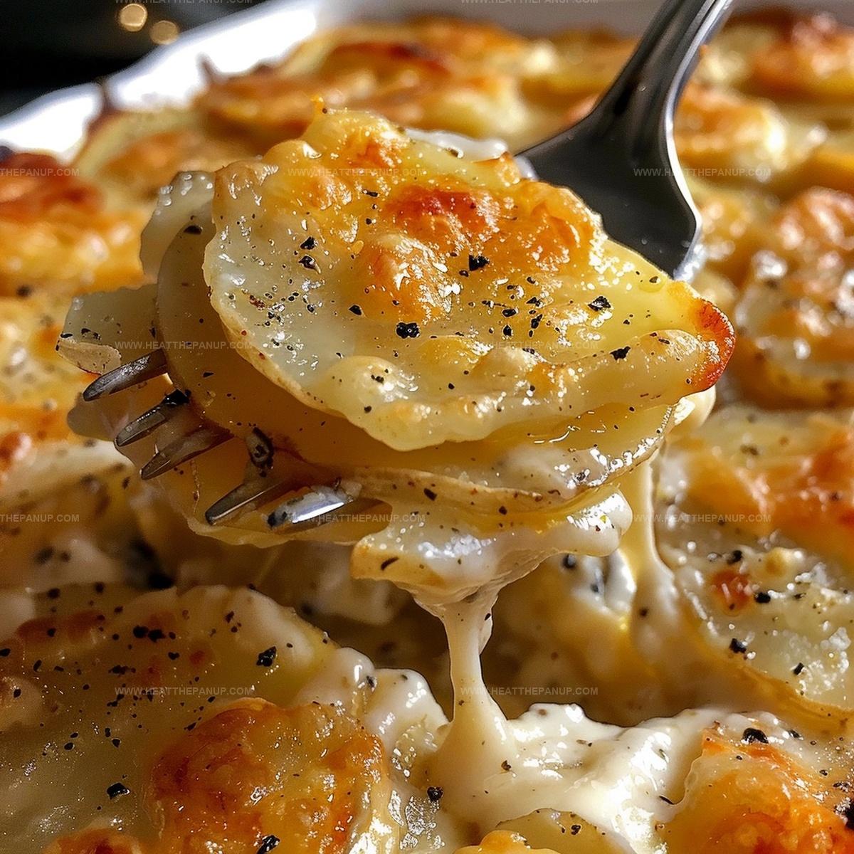 Cheesy Garlic Scalloped Potatoes Recipe
