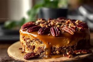 Pecan Caramel Cake Recipe