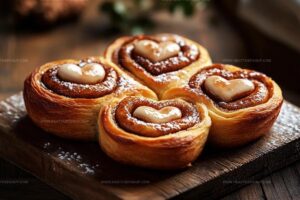 Cute Valentines Day Heart-Shaped Cinnamon Rolls Recipe