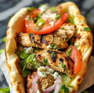 Greek Chicken Gyros With Homemade Tzatziki Sauce Recipe