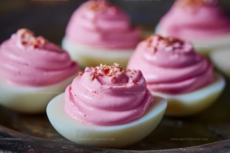 Perfectly Pink Deviled Eggs Recipe