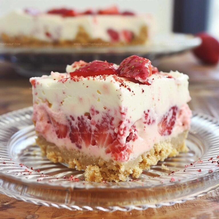 No-Bake Strawberry Jello Lasagna Recipe