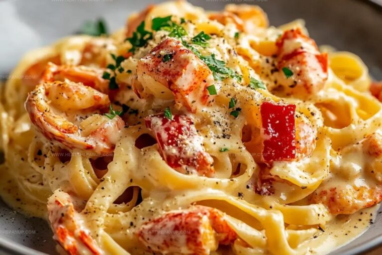 Creamy Tuscan Lobster Pasta Recipe