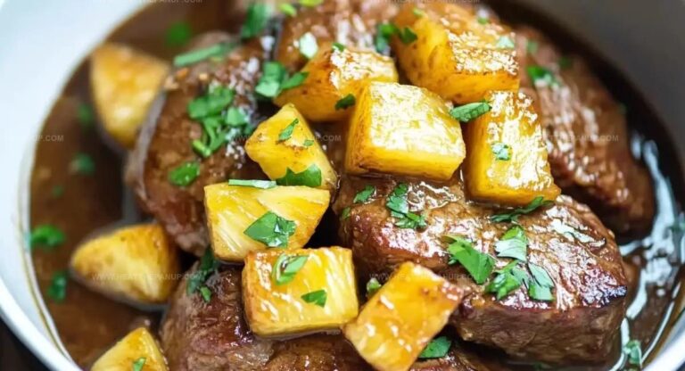 Slow Cooker Pineapple Beef Loin Recipe