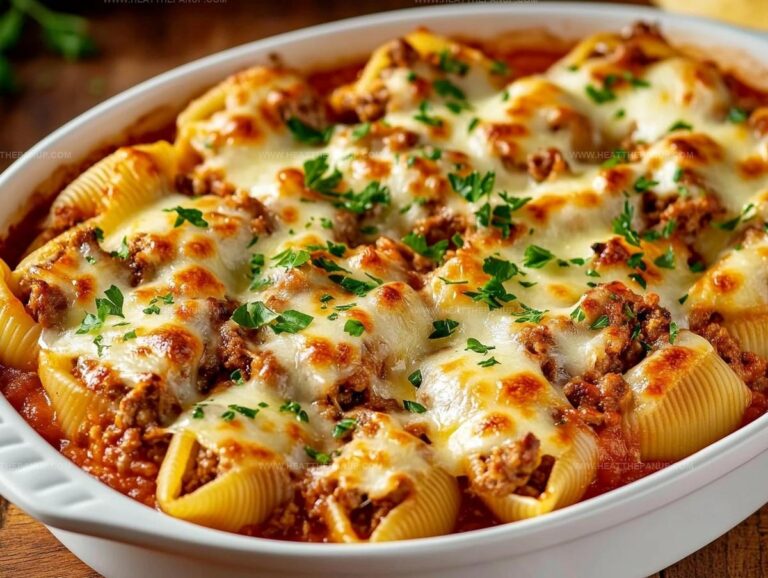 Stuffed Pasta Shells With Ground Beef Recipe