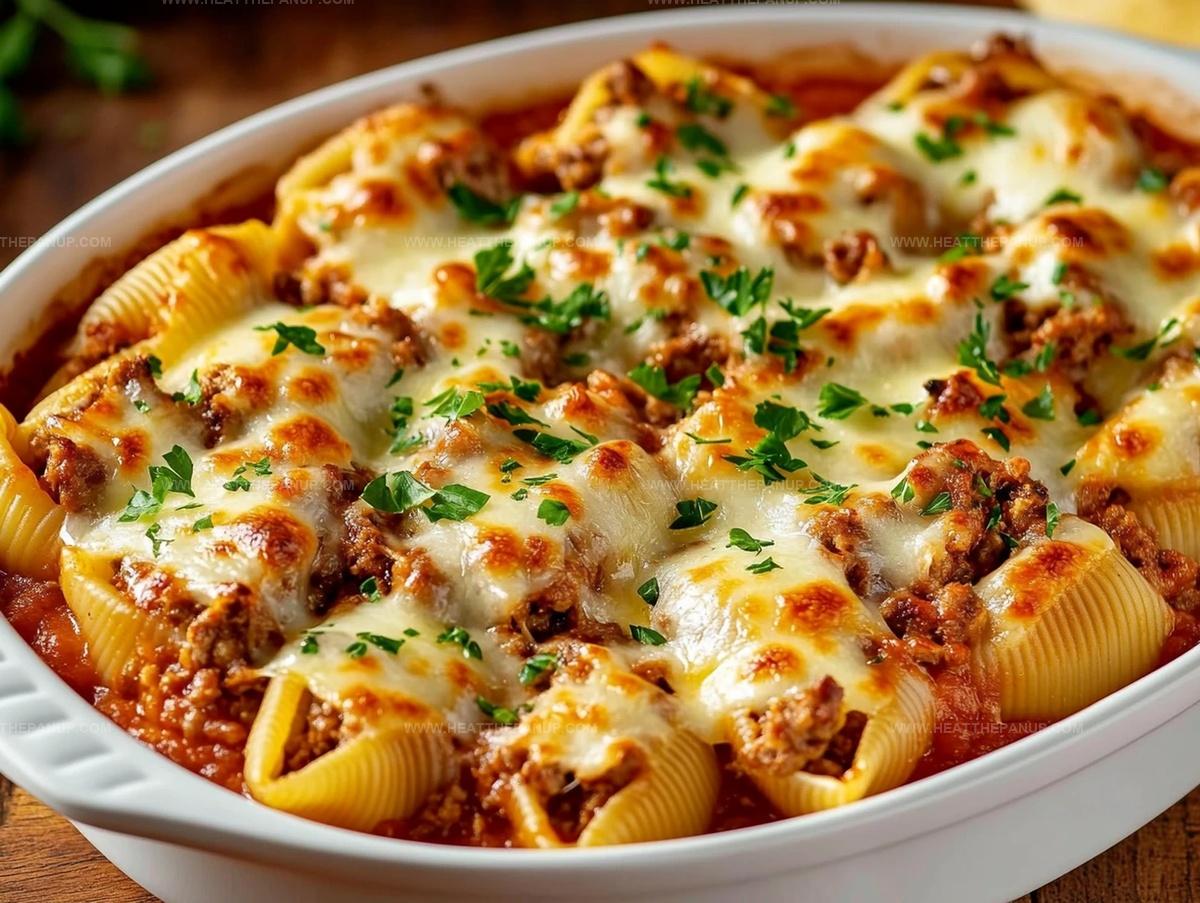 Stuffed Pasta Shells With Ground Beef Recipe