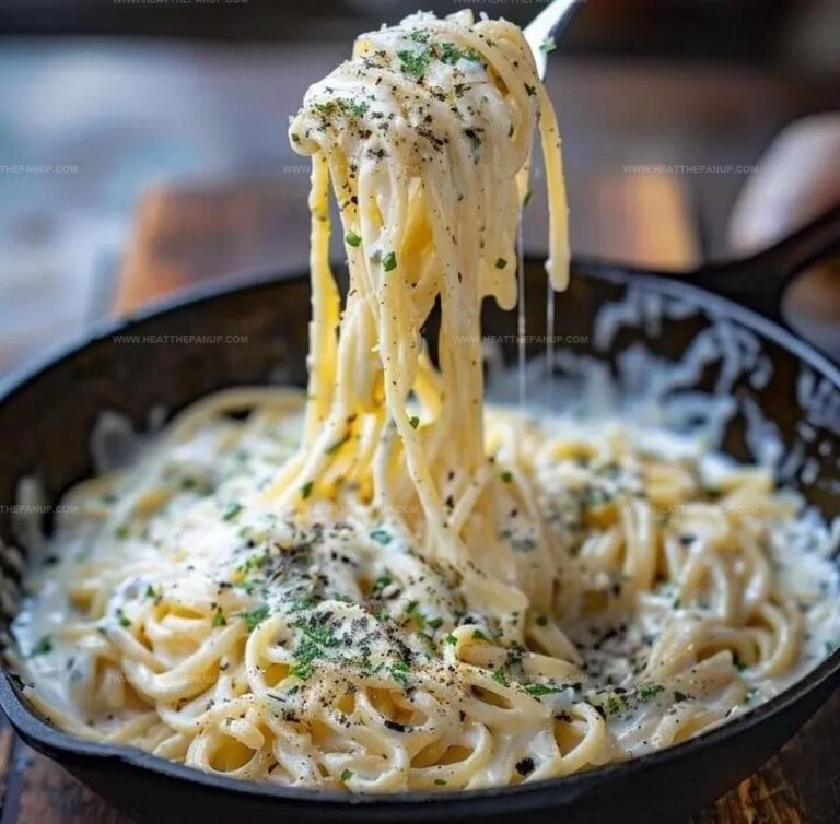 Decadent Creamy Parmesan Noodles Recipe