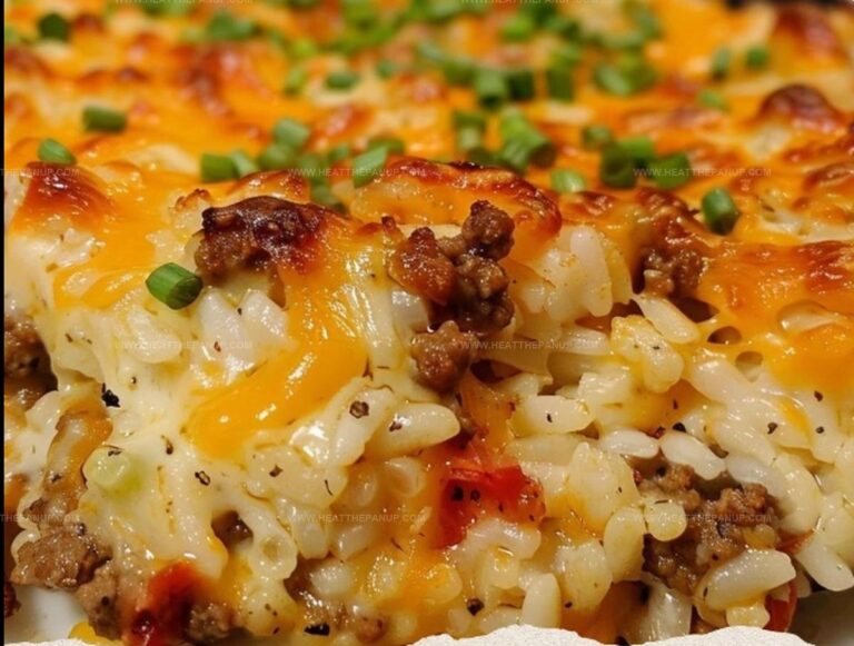 Cheesy Ranch Ground Beef And Rice Casserole Recipe