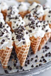 Chocolate Chip Cannoli Cones Recipe