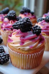 Blackberry Cheesecake Cupcakes Recipe