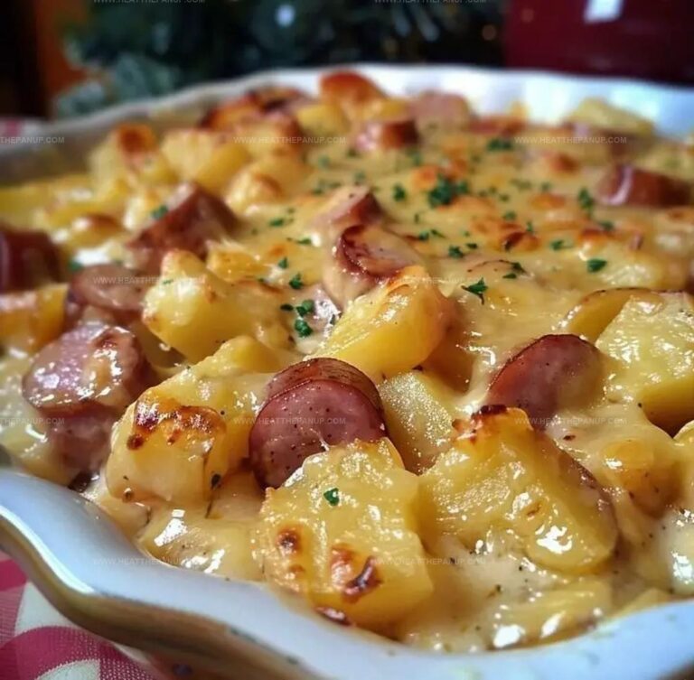 Kielbasa Sausage Cheesy Potato Casserole Recipe
