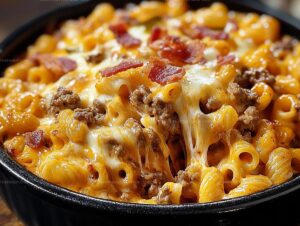 Cheesy Sloppy Cheeseburger Pasta Delight Recipe
