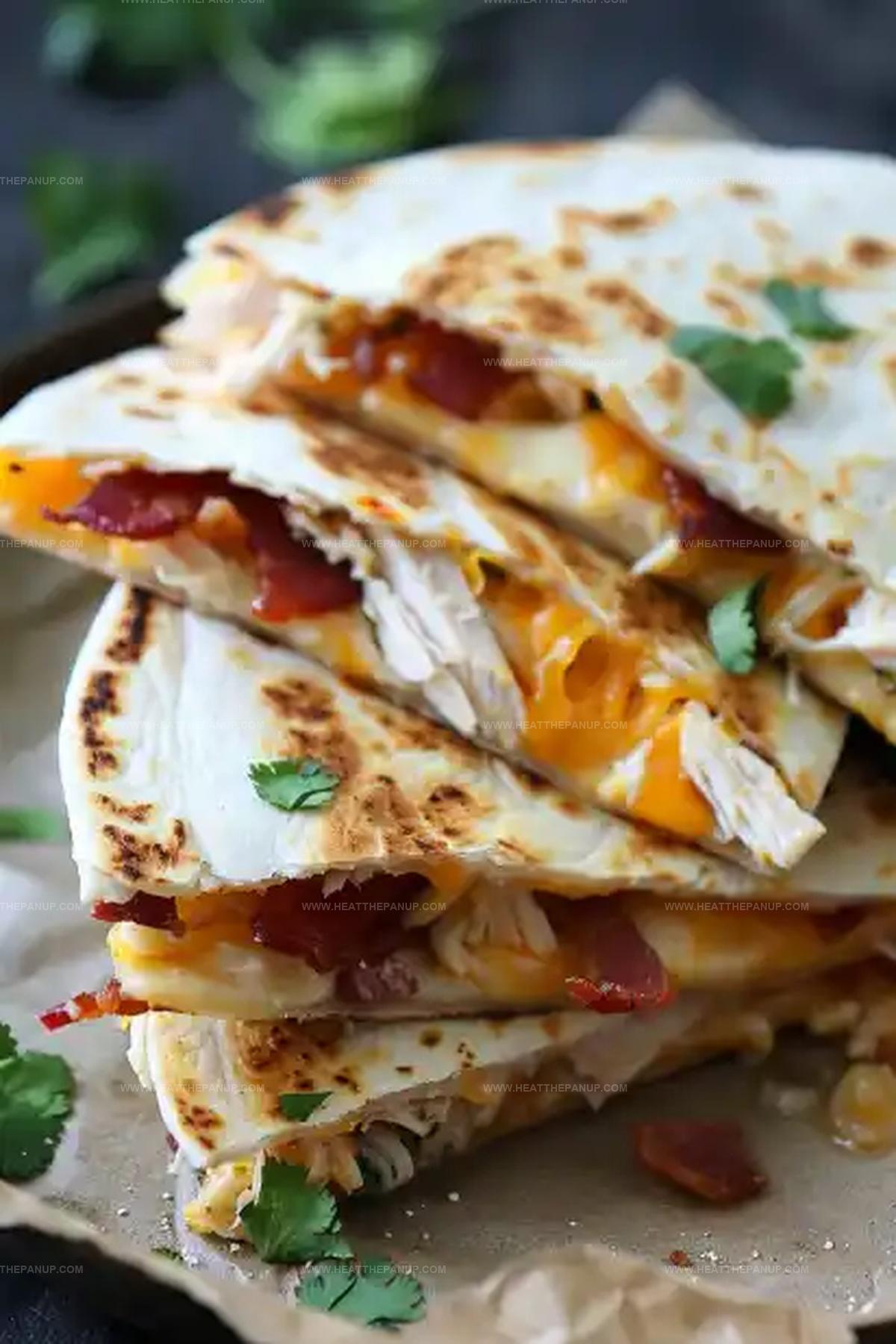 Chicken Bacon Ranch Quesadillas Recipe