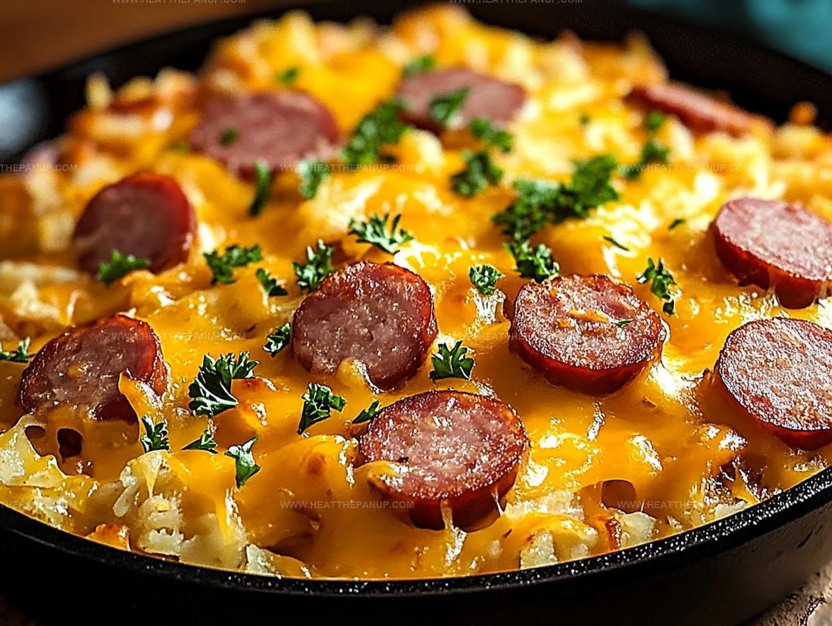 Cheesy Kielbasa Hashbrown Casserole Recipe