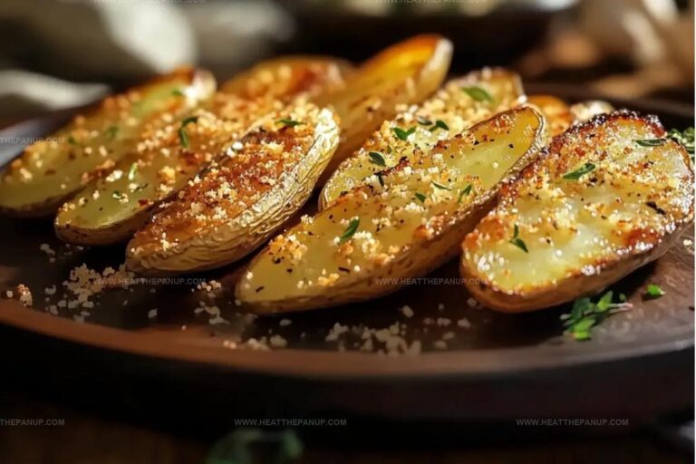 Baked Garlic Parmesan Potato Wedges Recipe