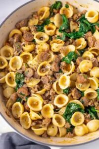 One-Pot Orecchiette Pasta With Sausage Recipe