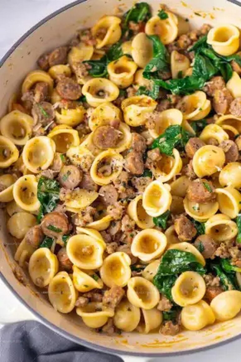 One-Pot Orecchiette Pasta With Sausage Recipe