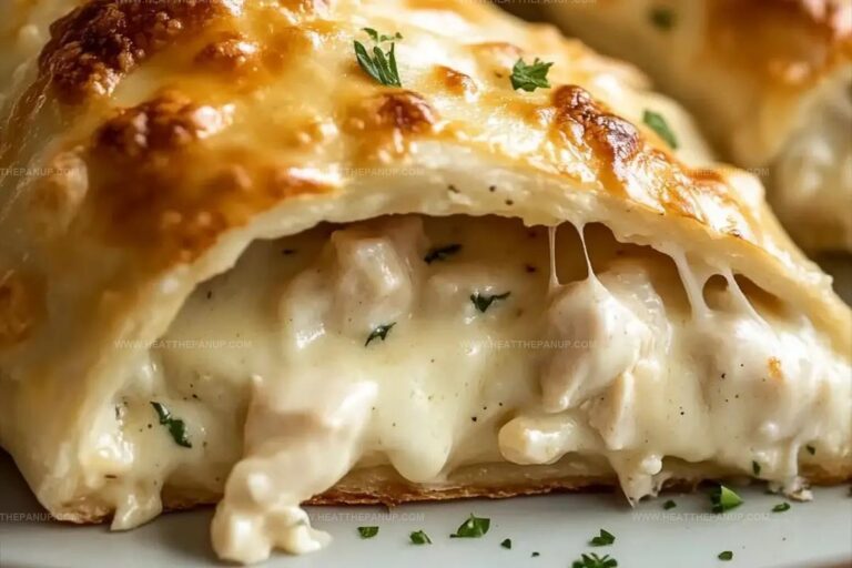 Chicken Alfredo Air Fryer Calzones Recipe