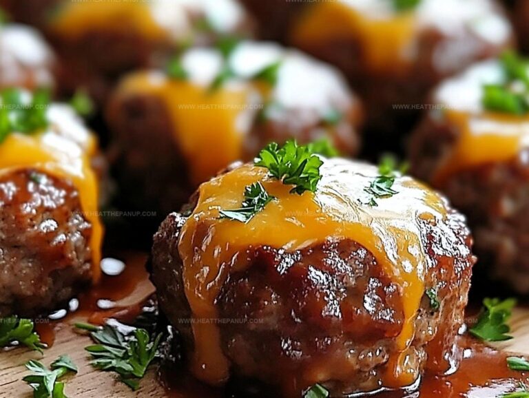 Cheddar-Stuffed Meatloaf Morsels Recipe
