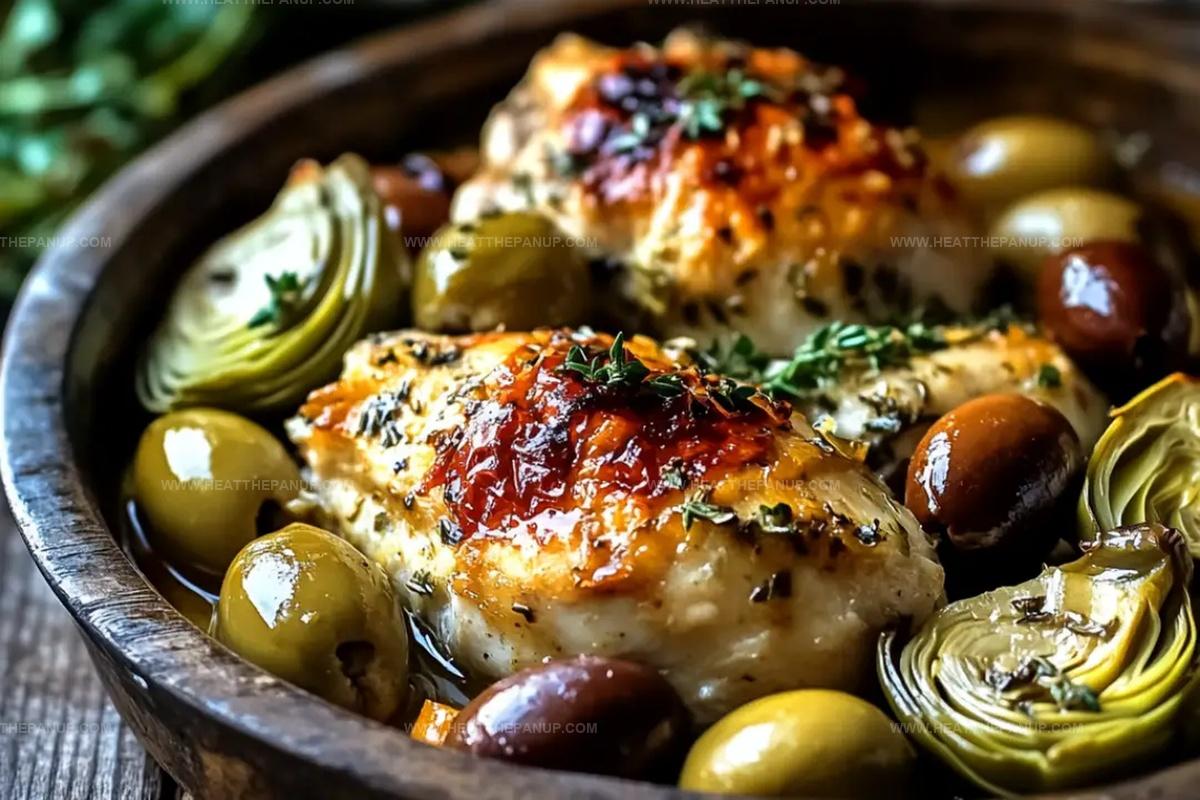 Mediterranean Lemon Chicken With Artichokes & Olives Recipe