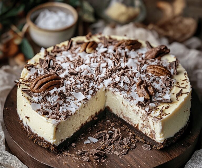 Silken German Chocolate Cheesecake Recipe