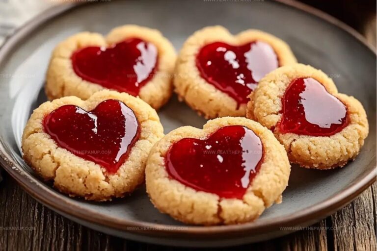 Heart Jam Cookies (Thumbprint Hearts) Recipe