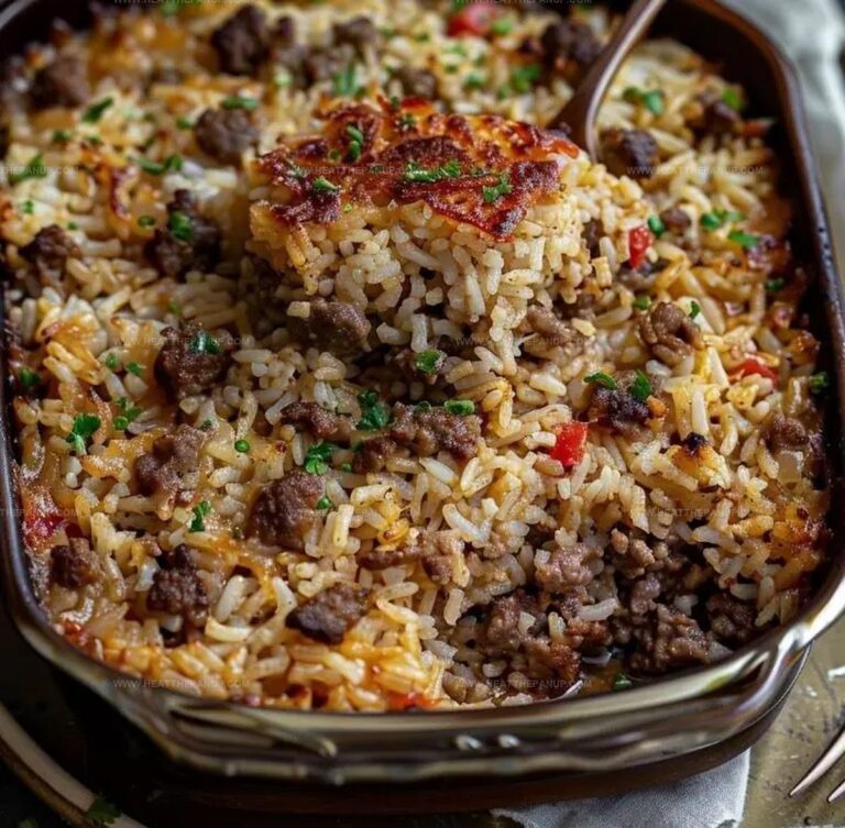 Easy Hamburger Rice Casserole Recipe