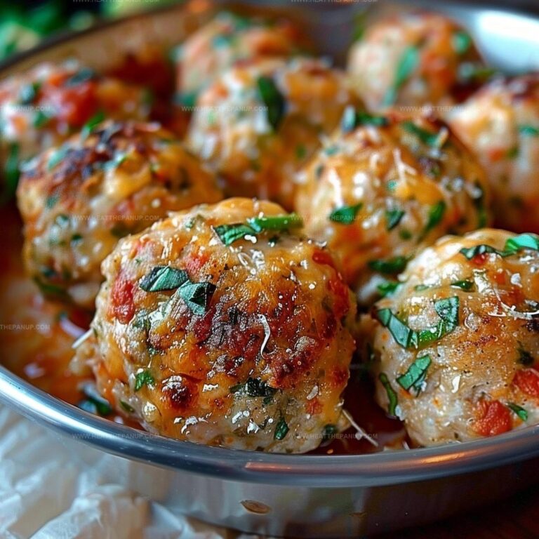 Plump Chicken Parm Meatballs Recipe