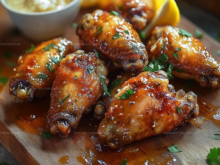 Baked Lemon Garlic Chicken Wings Recipe