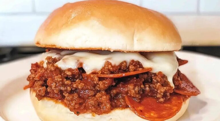 Pepperoni Pizza Sloppy Joes Recipe
