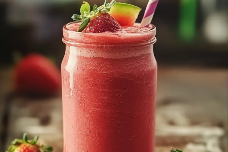 Watermelon Strawberry Smoothie Recipe