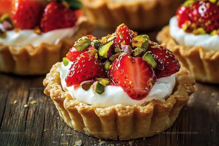 Mini Strawberry-Pistachio Mascarpone Tarts Recipe