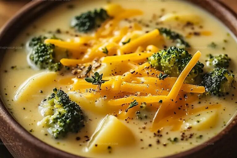 Crockpot Potato Broccoli Cheddar Soup Recipe