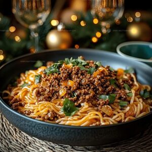 Punchy Mongolian Ground Beef Noodles Recipe