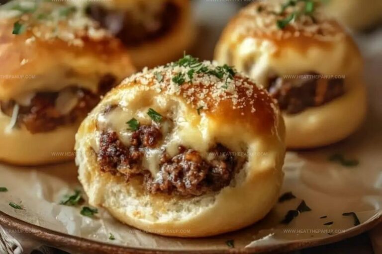 Garlic Parmesan Cheeseburger Bombs Recipe