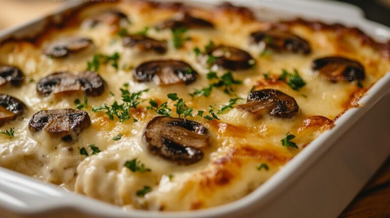 Baked Cheesy Mushroom Casserole Recipe