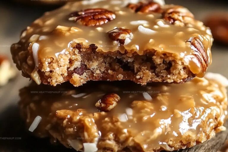 No-Bake Coconut Pecan Praline Cookies Recipe