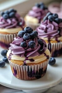 White Chocolate Blueberry Cupcakes Recipe