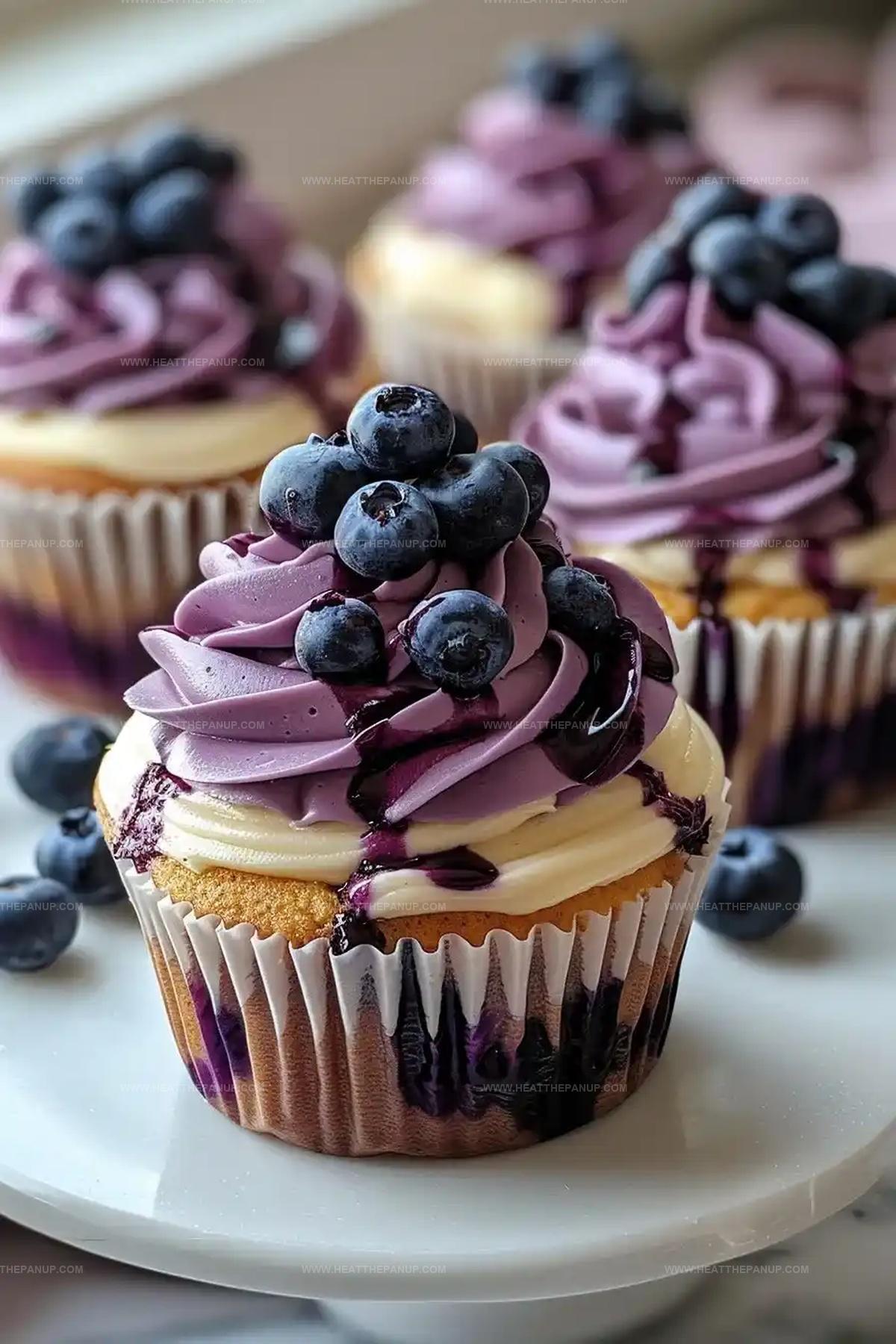 White Chocolate Blueberry Cupcakes Recipe