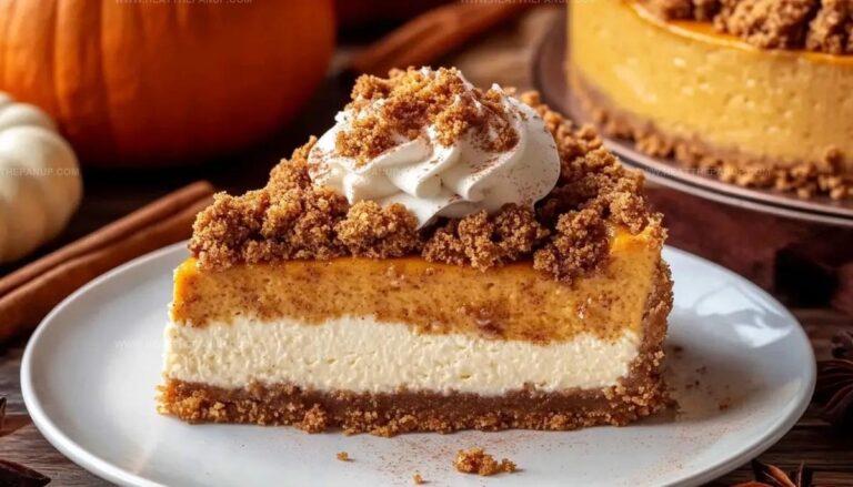 Pumpkin Streusel Cheesecake Recipe