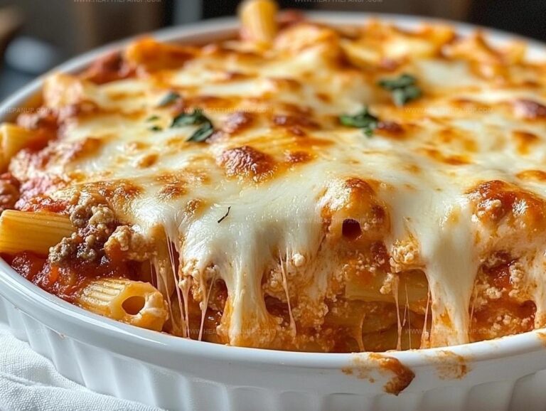Cheesy Easy Baked Ziti Recipe