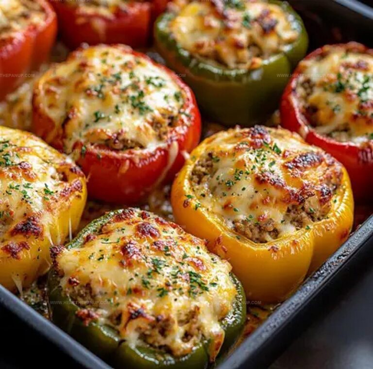 Stuffed Bell Peppers With Ground Beef And Brown Rice Recipe