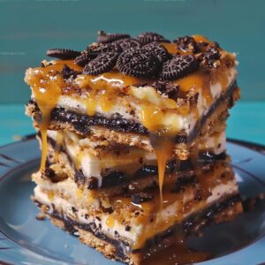 Decadent Oreo Cheesecake Cookie Bars Recipe