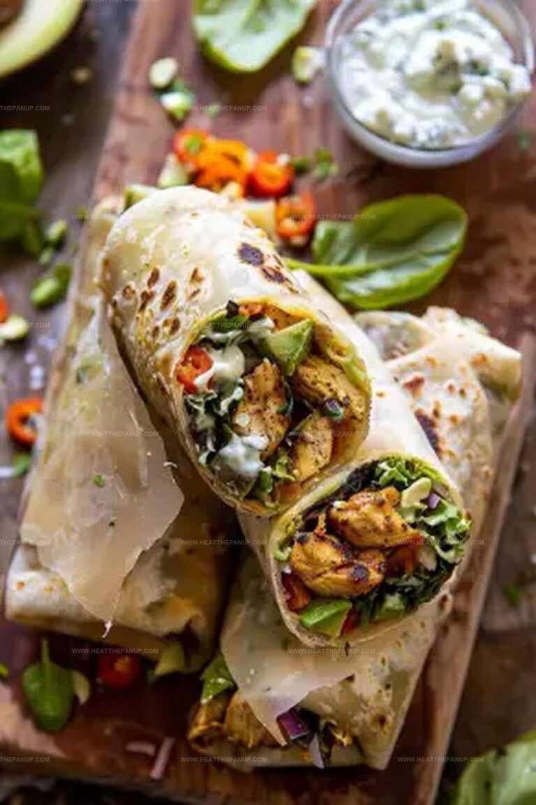 Fajita Chicken And Avocado Ranch Salad Wraps Recipe