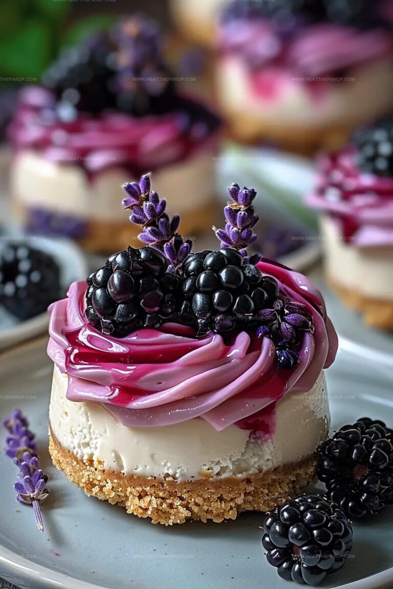 Mini Blackberry Lavender Cheesecakes Recipe